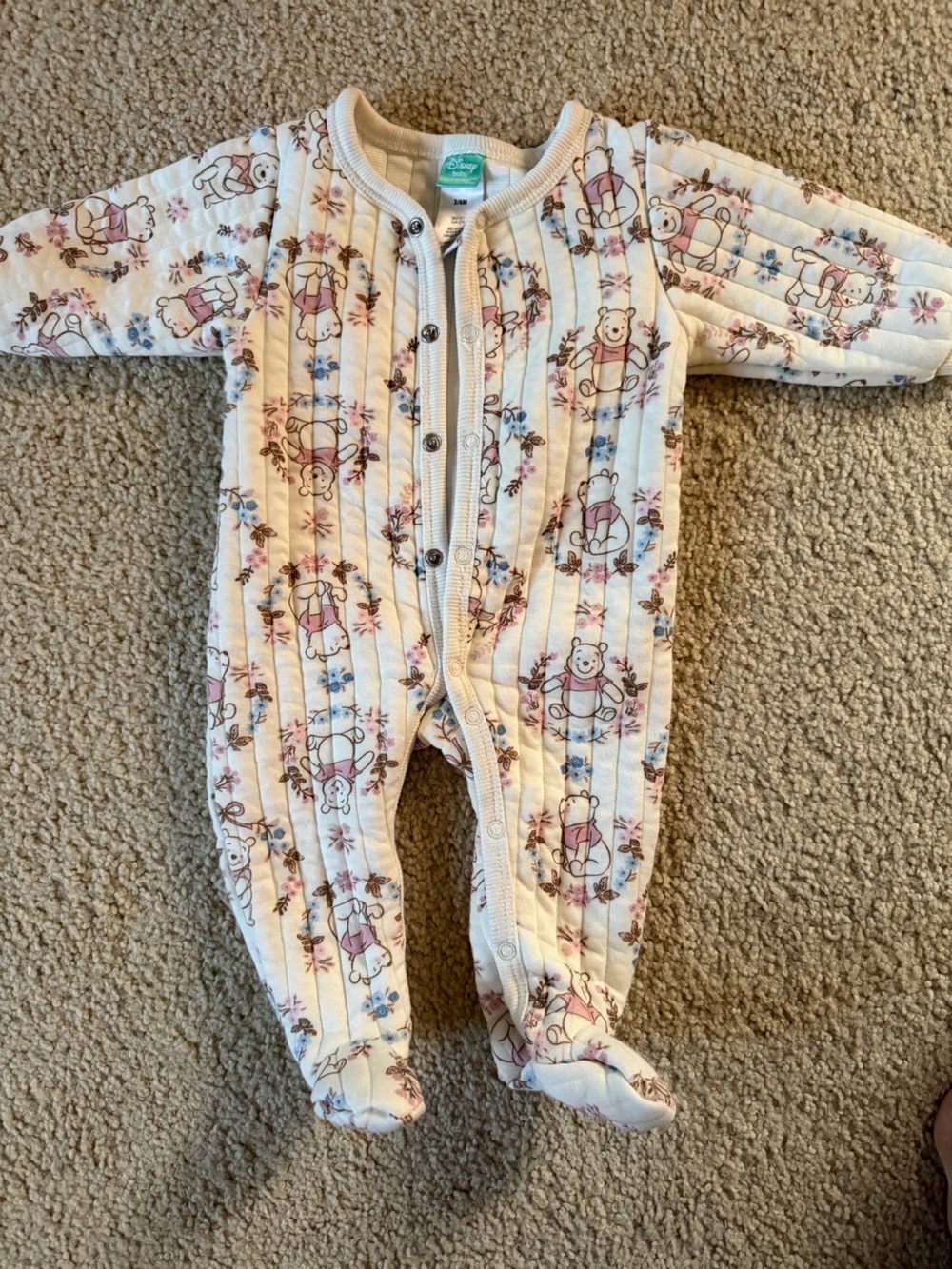 Disney Winnie the Pooh baby girl onesie